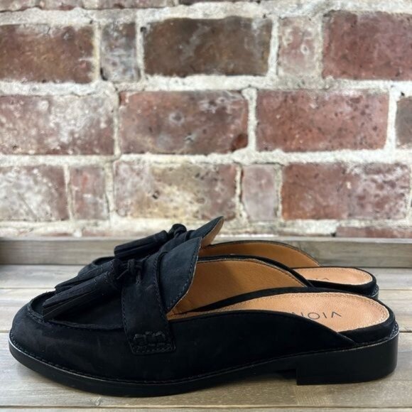 NIB Vionic Reagan Black Nubuck Mule Slip On Shoe Sz 6.5 - Picture 8 of 15